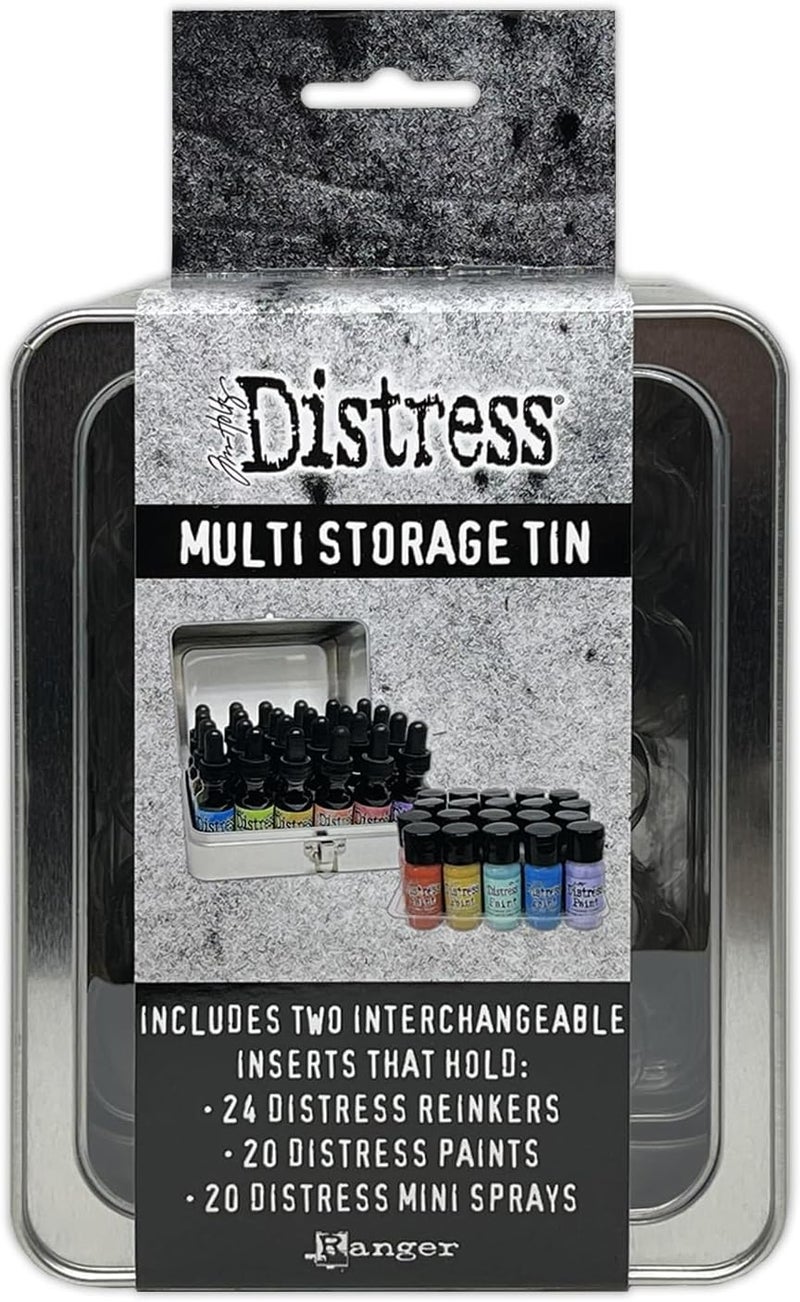 Ranger Tim Holtz Distress Multi Storage Tin - Holds 20 Flip Top Paints - Image 2